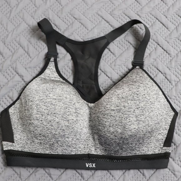 Victoria's Secret Other - Victoria’s Secret VSX Gray Padded Sport Bra 36C